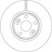 72 481 070 Bremsscheibe VA RENAULT Scenic RX4 00 TRW SINGLE DF6233S
