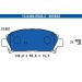 Bremsbelagsatz Toyota P. Avensis 1,6-2,0 97-01 13.0460-5845.2 Bremsbelagsatz Toyota P. Avensis 1,6-2,0 97-01 13.0460-5845.2