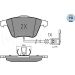 Bremsbelagsatz, Scheibenbremse MEYLE-PD: Advanced performance and design 025 240 2120/PD