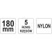 Nylondrathbürste 5Reihig L180Mm YT-6349 Nylondrathbürste 5Reihig L180Mm YT-6349