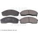 Bremsbelagsatz Kia P. Carnival/Pregio 2.5 V6/2.5-2.9D 95 ADG04236