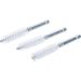 BGS Nylonbürste 12 mm Antrieb Außensechskant 6,3 mm (1/4 ) 3-tlg 3078-12-N