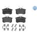 Bremsbelagsatz VW T. Golf/Bora/Passat/A3/A4/A6/Octavia/ 92-12 Gr 17,2 mm 025 2096117