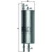MAHLE Kraftstofffilter KL 167