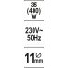 Heissklebepistole 11Mm 35(400)W YT-82401