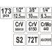 Steckschlüsselsatz Xl Typ2 1/2 + 3/8 + 1/4 173-Tlg YT-38931