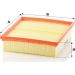 Mann & Hummel Luftfilter PKW MERCEDES A,B,CLA-Klasse CDI 11 C 22 020