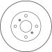 Bremsscheibe Toyota P. Corolla 1.3-1.6/1.8D 87-93 DF1423 Bremsscheibe Toyota P. Corolla 1.3-1.6/1.8D 87-93 DF1423