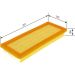 Luftfilter F 026 400 151 Luftfilter F 026 400 151