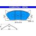 Bremsbelagsatz Toyota P. Camry 2.0-3.5 06 13.0460-5764.2 Bremsbelagsatz Toyota P. Camry 2.0-3.5 06 13.0460-5764.2