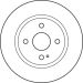 Bremsscheibe Mazda S. 2 07 DF4966 Bremsscheibe Mazda S. 2 07 DF4966