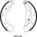 Bremsbacken Opel Corsa C 00- Ohne Abs 200X29 91058100 Bremsbacken Opel Corsa C 00- Ohne Abs 200X29 91058100