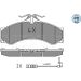 Bremsklötze VA Platinum MERCEDES Sprinter, VW Lt 95 MEYLE-PD: Advanced performance and design 025 290 7620/PD
