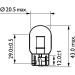 WY21W 12V, 21W, WX3x16d 12071B2 WY21W 12V, 21W, WX3x16d 12071B2