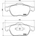 BREMBO Bremsklötze VA P 68 032