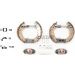 Satz Bremsbacken Ford T. Fiesta/Ka 1.0-1.6 95-08 (180X32) Shoe Kit Pro 84048800