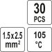 Wärmeschrumpfbares Zinn, 1,5û2,5 mm2, 30 Stück YT-81442