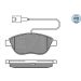 Bremsbelagsatz Fiat P. Stilo 1.8 16V/1.9D Mit Sensor MEYLE-PD: Advanced performance and design 025 237 0919/PD