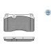 Bremsbelagsatz Vw P. Touareg 2.5-6.0 02- Brembo MEYLE-PD: Advanced performance and design 025 240 9817/PD