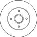 Bremsscheibe Renault T. 19/Clio/Megane 88 DF2706 Bremsscheibe Renault T. 19/Clio/Megane 88 DF2706