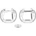 SATZ BREMSBACKEN VW 80,CORDOBA,IBIZA,GOLF,PASSAT 78 Shoe Kit Pro 84018202 SATZ BREMSBACKEN VW 80,CORDOBA,IBIZA,GOLF,PASSAT 78 Shoe Kit Pro 84018202