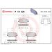 BREMBO Bremsklötze VA P 18 025 BREMBO Bremsklötze VA P 18 025