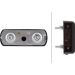 Kennzeichenleuchte Metall schwarz für Anbau, 2 Befestigungsschr. M6 2KA 997 011-001