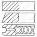 GOETZE ENGINE Kolbenringsatz 08-433000-00 Goetze Diamond Coated® LKZ-Ring®