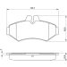 Bremsklötze MERCEDES,VW,STEYR 0 986 424 516