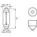 12V 10W PURE LIGHT SV8,5-8 BOSCH KFZ-GLUEHLAMPE Pure Light WS 1987302210