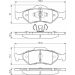 Bremsklötze FORD,MAZDA 0 986 424 645 Bremsklötze FORD,MAZDA 0 986 424 645
