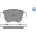 Bremsbelagsatz Toyota T. Avensis 03- Mit Sensor 025 236 2016/W Bremsbelagsatz Toyota T. Avensis 03- Mit Sensor 025 236 2016/W