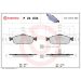 BREMBO Bremsklötze VA P 24 034 BREMBO Bremsklötze VA P 24 034