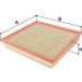 FILTRON Luftfilter AP 051/9