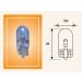 Glühlampe W5W 12V/5W Blau (Glas Ca) 10Stk STANDARD 002051900000