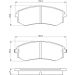 Bremsklötze HYUNDAI,SSANGYONG,KIA,NISSAN 0 986 424 215