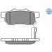 Bremsbelagsatz Honda T. Jazz 02- Mit Sensor 025 217 3813/W