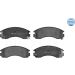Bremsbelagsatz Mitsubishi P. Galant 97-/Outlander 03-/Pajero 94- Mit Sensor 025 213 6315/W Bremsbelagsatz Mitsubishi P. Galant 97-/Outlander 03-/Pajero 94- Mit Sensor 025 213 6315/W