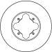 Bremsscheibe Honda P. Accord 1.9-2.2 90-99 DF2679 Bremsscheibe Honda P. Accord 1.9-2.2 90-99 DF2679