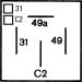 Relais 4 plg. für AHV-Betrieb 4DM 003 360-021