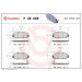 BREMBO Bremsklötze VA HONDA PRIME LINE P 28 098 BREMBO Bremsklötze VA HONDA PRIME LINE P 28 098