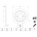 Bremsscheibe HYUNDAI Tucson KIA 15 0 986 479 E43 Bremsscheibe HYUNDAI Tucson KIA 15 0 986 479 E43