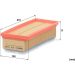 Mann & Hummel Luftfilter PKW DACIA Duster,LADA X-Ray 15 C 27 030