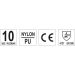 Nylon-Arbeitshandschuhe Größe 10 YT-7472 Nylon-Arbeitshandschuhe Größe 10 YT-7472