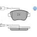 Bremsbelagsatz Fiat P. Stilo 1.2/1.6 16V 01-/Idea Mit Sensor MEYLE-ORIGINAL: True to OE 025 237 0617/W Bremsbelagsatz Fiat P. Stilo 1.2/1.6 16V 01-/Idea Mit Sensor MEYLE-ORIGINAL: True to OE 025 237 0617/W