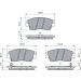 Bremsbelag HYUNDAI ix35,Tucson 09 0 986 460 076