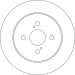 Bremsscheibe Toyota T. Yaris DF4832