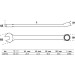 BGS Maul-Ringschlüssel, extra lang | SW 32 mm | 1229-32 BGS Maul-Ringschlüssel, extra lang | SW 32 mm | 1229-32