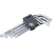 BGS Winkelschlüssel-Satz | Innensechskant/Innensechskant mit Kugelkopf 1,5 - 10 mm | 9-tlg | 815 BGS Winkelschlüssel-Satz | Innensechskant/Innensechskant mit Kugelkopf 1,5 - 10 mm | 9-tlg | 815