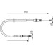 Handbremsseil | PEUGEOT 206 98 | 1987477587 Handbremsseil | PEUGEOT 206 98 | 1987477587